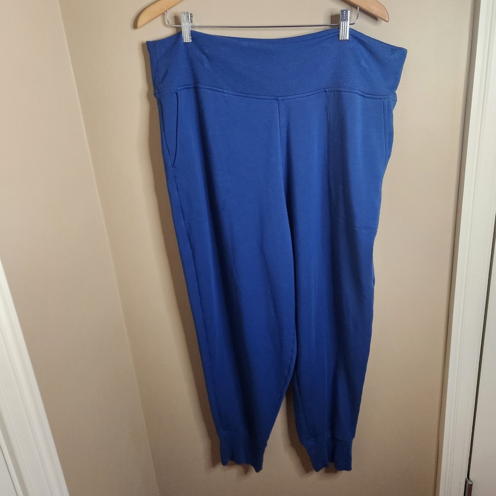 Athleta Womens Coaster Luxe High Rise Jogger. Royal Blue Size 1X